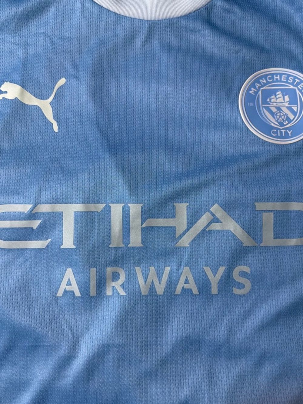 Puma Manchester City' Light Blue Home Jersey - Picture 3 of 5